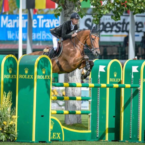 Scott Brash Spruce Meadows Hello Sanctos in the Rolex Grand Prix