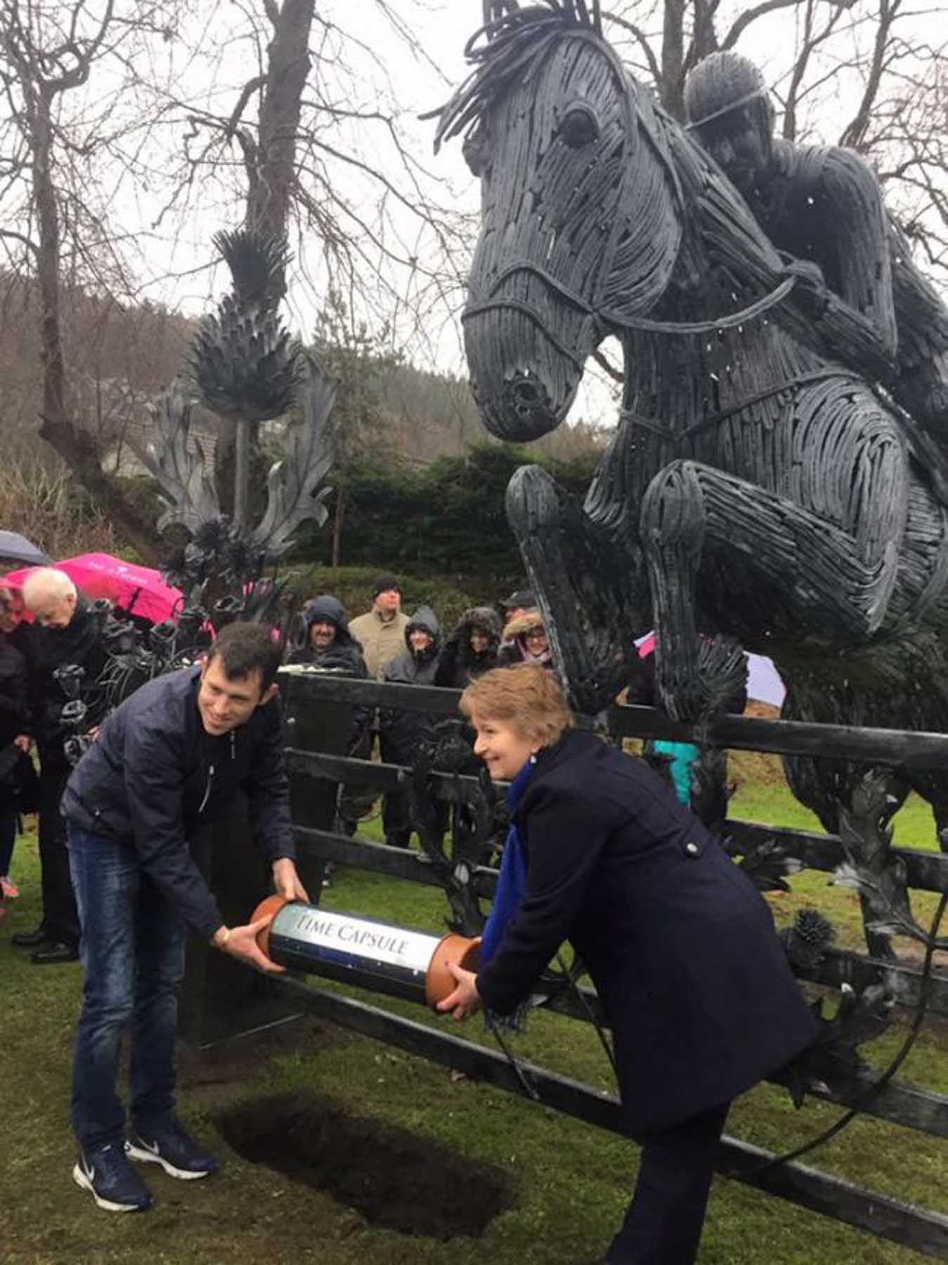 Olympic Gold Medallist Scott Brash Returns to Peebles to Unveil a Statue in His Honor