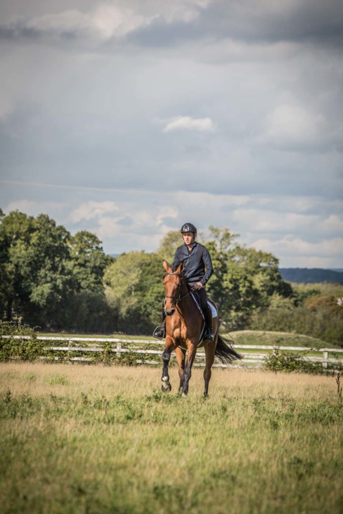 Scott Brash Hello Vittoria hacking out 2020